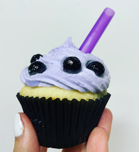 Taro Boba Tea Cupcake